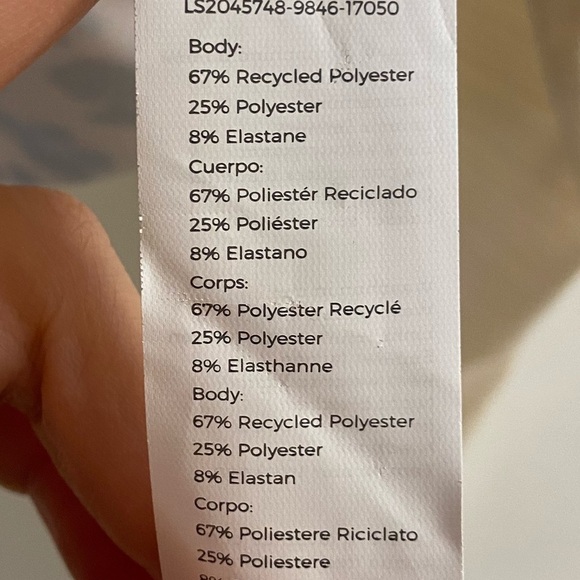 Fabletics twist front cropped top eco conscious fitted Large NWT $49.95 - Picture 10 of 11